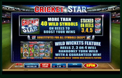 cricket star slot machine